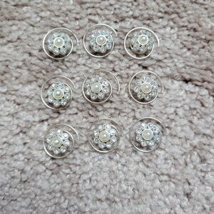 Elegant Silver and Pearl Hair Accessories